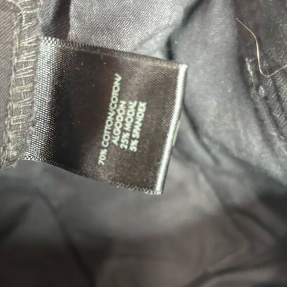 Ann Taylor size 2 wide leg high rise grey Pants cotton blend office workwear - Picture 3 of 8